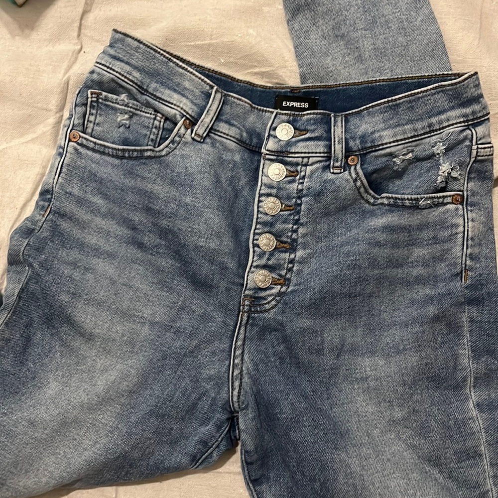 Express skinny jeans mid rise size 8